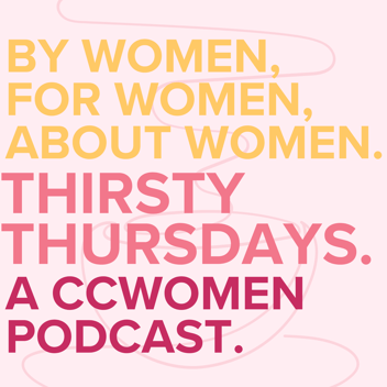 steaming mug logo in the back and text 