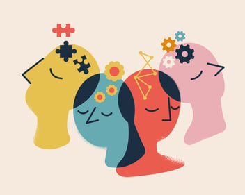 people's minds working with different activities